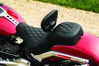 Mustang Motorcycle Mustang 08-21 Harley Rd King, 08-23 Street Glide Trike Sissy Bar Pad Deluxe(12 inch x 9 inch)- Black