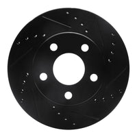 R1 Concepts R1 1990-1997 Buick LeSabre Front Right Drilled & Slotted Black Brake Rotor
