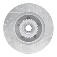 R1 Concepts R1 1991-1996 Buick Roadmaster Front Left Drilled & Slotted Silver Brake Rotor