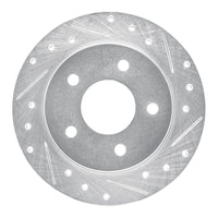 R1 Concepts R1 88-94 Buick Regal Rear Right Drilled & Slotted Silver Brake Rotor
