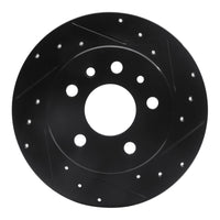 R1 Concepts R1 61-91 Mercedes-Benz 220 Rear Right Drilled & Slotted Black Brake Rotor