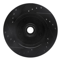 R1 Concepts R1 67-74 Buick GS Front Right Drilled & Slotted Black Brake Rotor