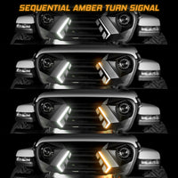 XKGLOW XK Glow JK Wrangler XKCHROME LED Grill Kit