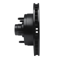 R1 Concepts R1 73-93 Ford E-150 Econoline Front Left Drilled & Slotted Black Brake Rotor
