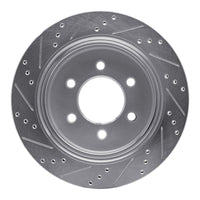 R1 Concepts R1 15-17 Ford F-150 RWD Rear Right Drilled & Slotted Silver Brake Rotor