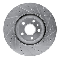 R1 Concepts R1 13-19 Buick Regal Front Left Drilled & Slotted Silver Brake Rotor