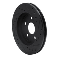 R1 Concepts R1 91-92 Dodge Monaco Front Left Drilled & Slotted Black Brake Rotor