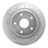 R1 Concepts R1 92-97 Subaru SVX Rear Left Drilled & Slotted Silver Brake Rotor