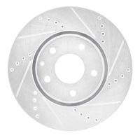 R1 Concepts R1 16-25 Mazda 6 Front Right Drilled & Slotted Silver Brake Rotor