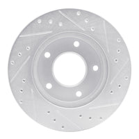 R1 Concepts R1 77-80 Buick LeSabre Rear Left Drilled & Slotted Silver Brake Rotor