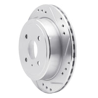 R1 Concepts R1 83-89 Isuzu Impulse Rear Right Drilled & Slotted Silver Brake Rotor