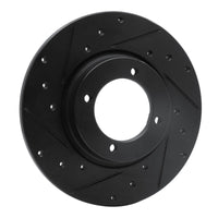 R1 Concepts R1 74-84 Ford COURIER (USA/Canada) Front Left Drilled & Slotted Black Brake Rotor