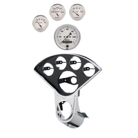 Autometer Old Tyme White Direct Fit Dash Kit 55-59 Chevy Truck (1 x 3-3/8in. / 4 x 2-1/16in.)