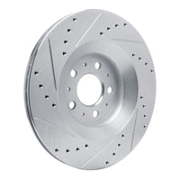 R1 Concepts R1 20-25 Tesla Model Y Rear Right Drilled & Slotted Silver Brake Rotor