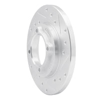 R1 Concepts R1 88-93 Ford Festiva Front Right Drilled & Slotted Silver Brake Rotor
