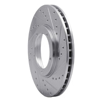 R1 Concepts R1 84-89 Porsche 911 Front Right Drilled & Slotted Silver Brake Rotor