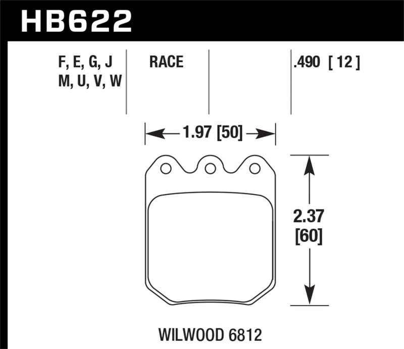 Hawk Performance Hawk 13-15 BMW xDrive28i 2.0L / DTC-60 Race Rear Brake Pads
