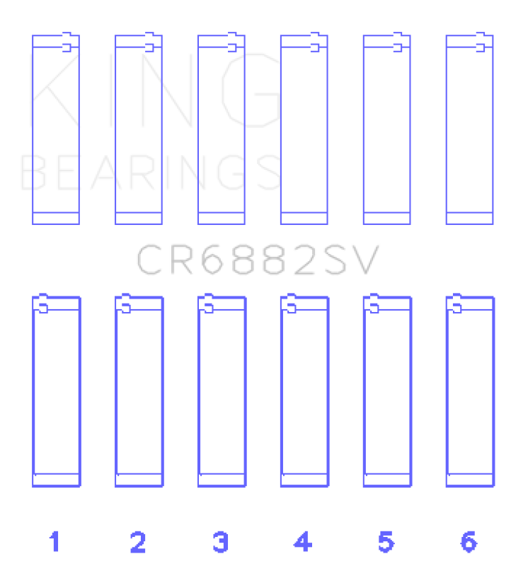 King Engine Bearings Audi ABS, CDTA, CKVC, CEZA Sputter Replacement Bearing Set
