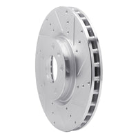 R1 Concepts R1 14-19 Chevrolet Corvette Front Right Drilled & Slotted Silver Brake Rotor