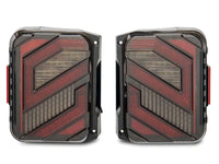 Raxiom 07-18 Jeep Wrangler JK Axial Series Trident LED Tail Lights- Black Housing (Clear Lens)