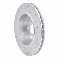 R1 Concepts R1 06-10 Jeep Grand Cherokee Rear Right Drilled & Slotted Silver Brake Rotor