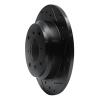 R1 Concepts R1 87-90 Acura Legend Rear Right Drilled & Slotted Black Brake Rotor