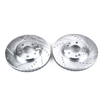 PowerStop Power Stop 90-93 Mercedes-Benz 300SL Front Evolution Drilled & Slotted Rotors - Pair