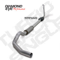 Diamond Eye Performance Diamond Eye KIT 5in Turbo Back SGL AL: 94-97 FORD 7.3L F250/F350 PWRSTROKE NFS W/ CARB EQUIV STDS