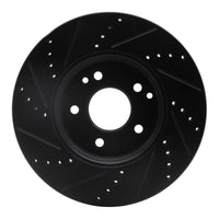 R1 Concepts R1 96-11 Chrysler Crossfire Front Right Drilled & Slotted Black Brake Rotor