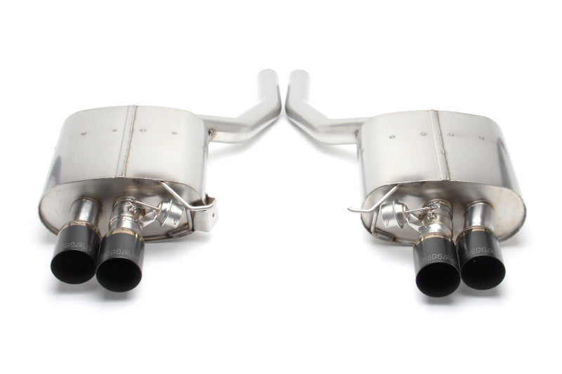 Dinan 11-16 BMW 550i (F10) Free Flow Axleback Exhaust System - Black Tips
