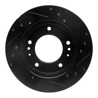 R1 Concepts R1 95-02 Kia Sportage (USA/Canada) Front Left Drilled & Slotted Black Brake Rotor