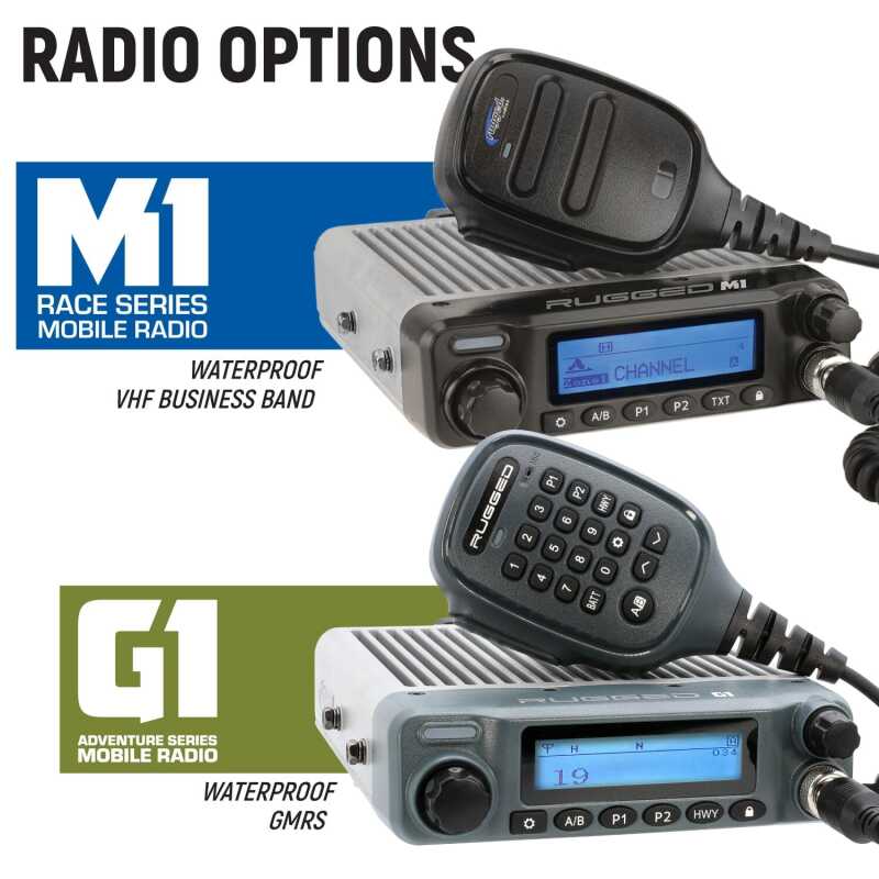 Rugged Radios Yamaha YXZ 1000R Complete Comm Kit w/ BT 2-Way Radio 696 PLUS / G1 GMRS
