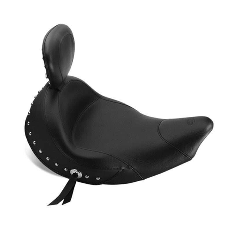Mustang Motorcycle Mustang 14-21 Indian Chieftain,Chief Cl,Dark Horse,Spfld,Vint Standard Solo Seat w/Studs - Black