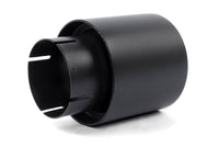 Dinan Double-Walled 4in Clamp-On Exhaust Tip - Black - 4in Outlet / 3in Inlet