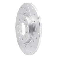 R1 Concepts R1 14-22 Chrysler 200 Rear Right Drilled & Slotted Silver Brake Rotor