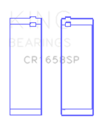 King Engine Bearings BMW N47 D20 A/N47S D20 D Sputter (Size +.25mm) Connecting Rod Bearing Set