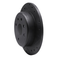 R1 Concepts R1 04-10 Chevrolet Epica (Mexico) Rear Right Drilled & Slotted Black Brake Rotor