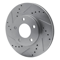 R1 Concepts R1 01-07 Ford Escape Front Left Drilled & Slotted Silver Brake Rotor
