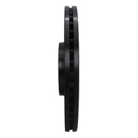 R1 Concepts R1 04-09 Audi S4 Front Right Drilled & Slotted Black Brake Rotor