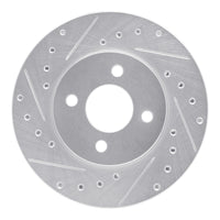 R1 Concepts R1 83-88 Chrysler E CLASS Front Left Drilled & Slotted Silver Brake Rotor