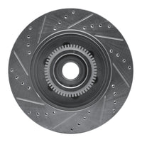 R1 Concepts R1 04-08 Ford F-150 RWD Front Right Drilled & Slotted Silver Brake Rotor