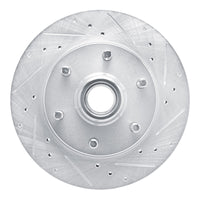 R1 Concepts R1 88-96 Chevrolet C2500 Front Right Drilled & Slotted Silver Brake Rotor