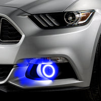 ORACLE Lighting Oracle Ford Mustang 15-20 WP LED Projector Fog Halo Kit - ColorSHIFT