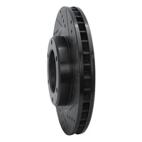 R1 Concepts R1 93-97 Lexus LX450 Front Right Drilled & Slotted Black Brake Rotor