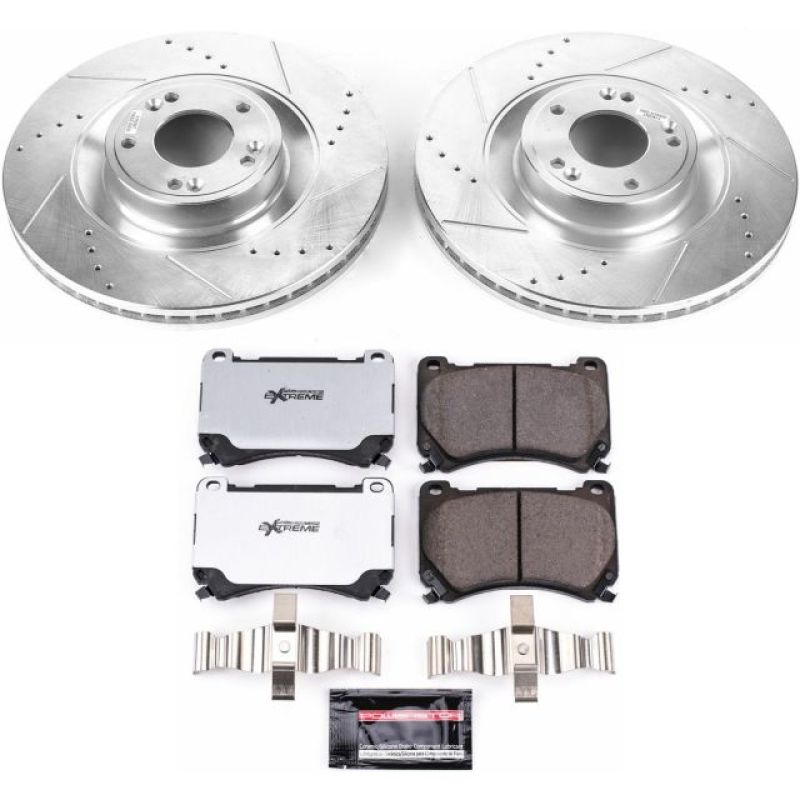 PowerStop Power Stop 2011 Hyundai Equus Front Z26 Street Warrior Brake Kit