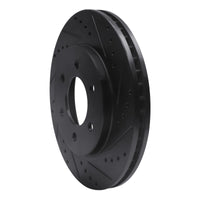 R1 Concepts R1 02-06 Ford Expedition Front Right Drilled & Slotted Black Brake Rotor