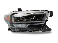 Raxiom 16-23 Toyota Tacoma w/ Factory Halogen DRL LED Headlights- Black Housing (Clear Lens)