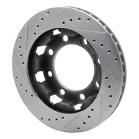 R1 Concepts R1 75-93 Dodge W200 Front Right Drilled & Slotted Silver Brake Rotor