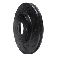 R1 Concepts R1 1995-2004 Ford CONTOUR Front Right Drilled & Slotted Black Brake Rotor