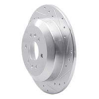 R1 Concepts R1 09-10 Kia BORREGO Rear Right Drilled & Slotted Silver Brake Rotor